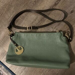 Valentino Green Leather Shoulder Bag